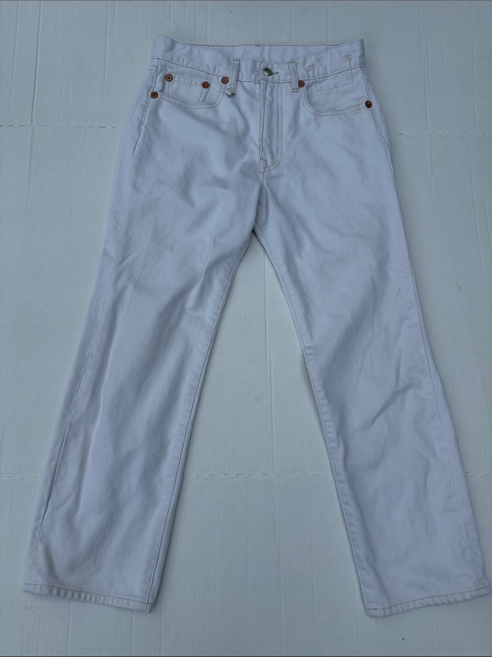 R13 Ecru Bedford Cord Boyfriend Jeans Size 24